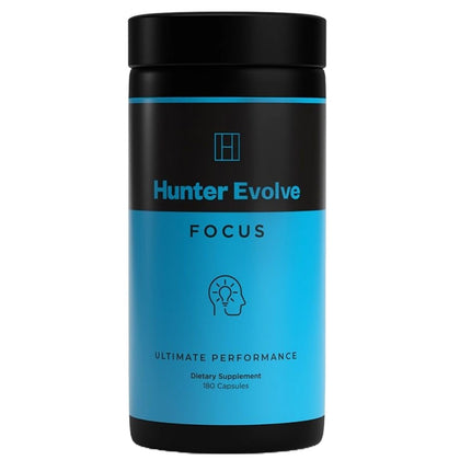 ROAR AMBITION Hunter Focus supplement front view with packaging