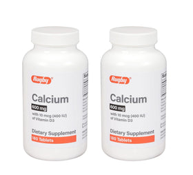 RUGBY LABORATORIES Calcium Tablets 600mg front view