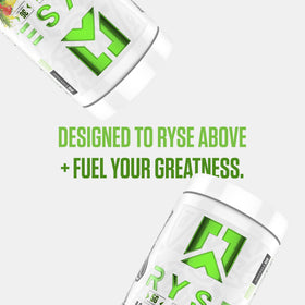 RYSE Up Supplements BCAA EAA Powder Strawberry Pineapple lifestyle shot