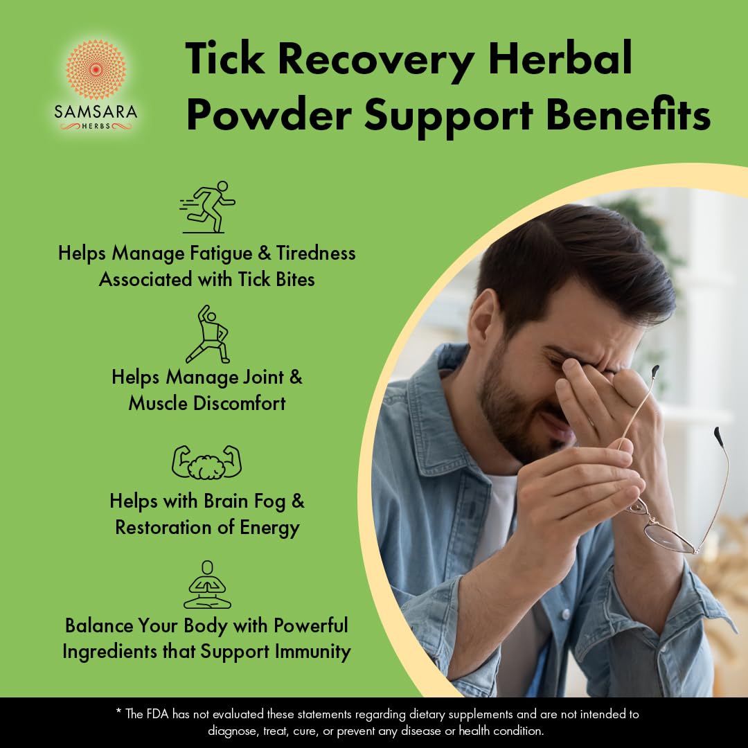 Samsara Herbs Tick use Herbal Powder scoop and powder