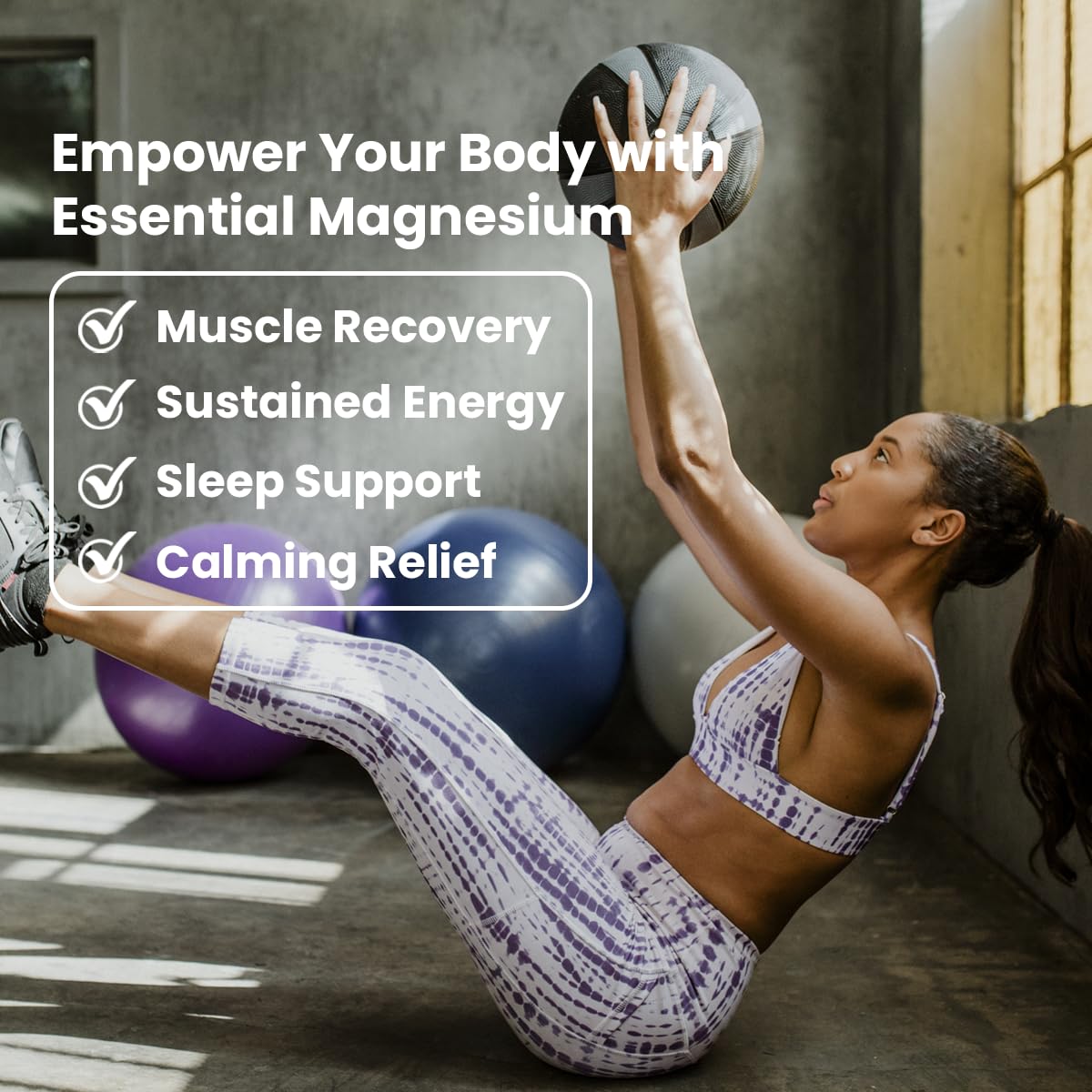 Sanar Naturals Magnesium Glycinate capsules close-up