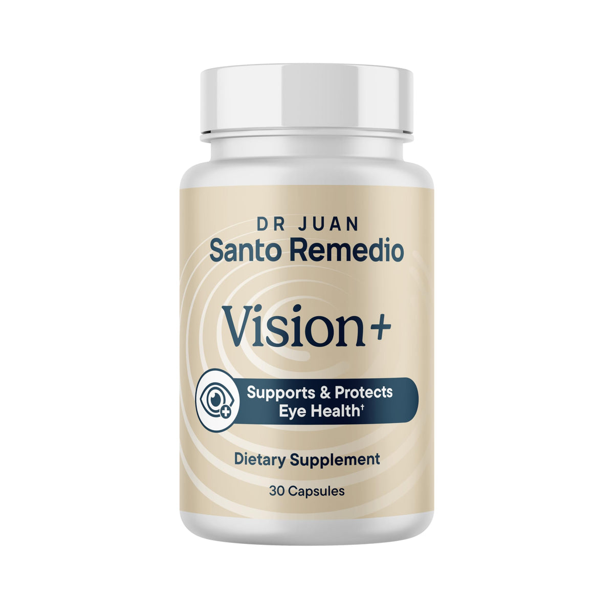 Santo Remedio Vision+ Dietary Supplement front view with packaging