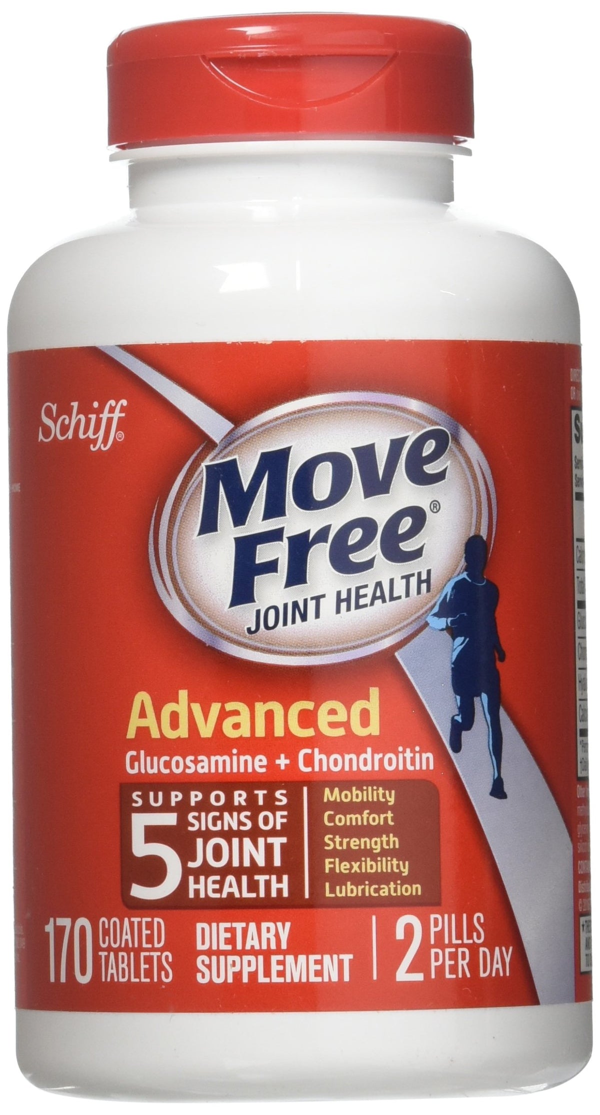 Schiff Move Free Joint Health Supplement 170 tablets front view