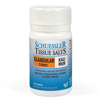 Schuessler Tissue Salts Kali Mur 6X 125 Tablets front view
