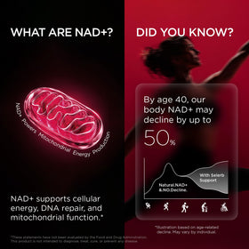 Selerb NAD+ Supplement capsules on a white background