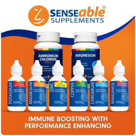 SENSEable Supplements Lyte Balance Ammonium Chloride on a kitchen counter