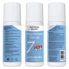 Seven Minerals Magnesium Roll-On Stick with natural background