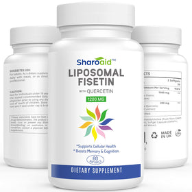 Sharoaid Liposomal Fisetin Quercetin 1200 mg softgels front view