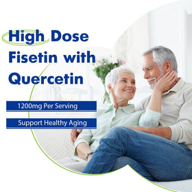 Sharoaid Liposomal Fisetin Quercetin 1200 mg softgels with dosage instructions