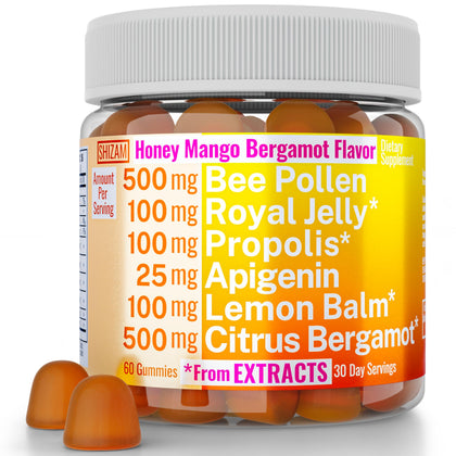 SHIZAM Honey Mango Bergamot Gummies front view