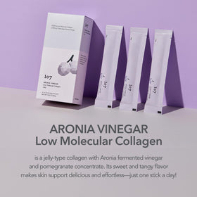 Showing the texture of 107 Aronia Vinegar Collagen Jelly