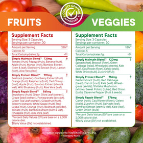 Simply Nature's Pledge Whole Food Superfood capsules close-up