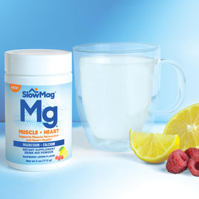 SlowMag Magnesium Powder Raspberry Lemon packaging