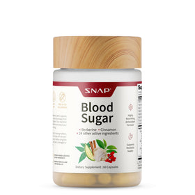 Snap Supplements Blood Sugar Blend with Berberine 60 Vegan Capsules front view