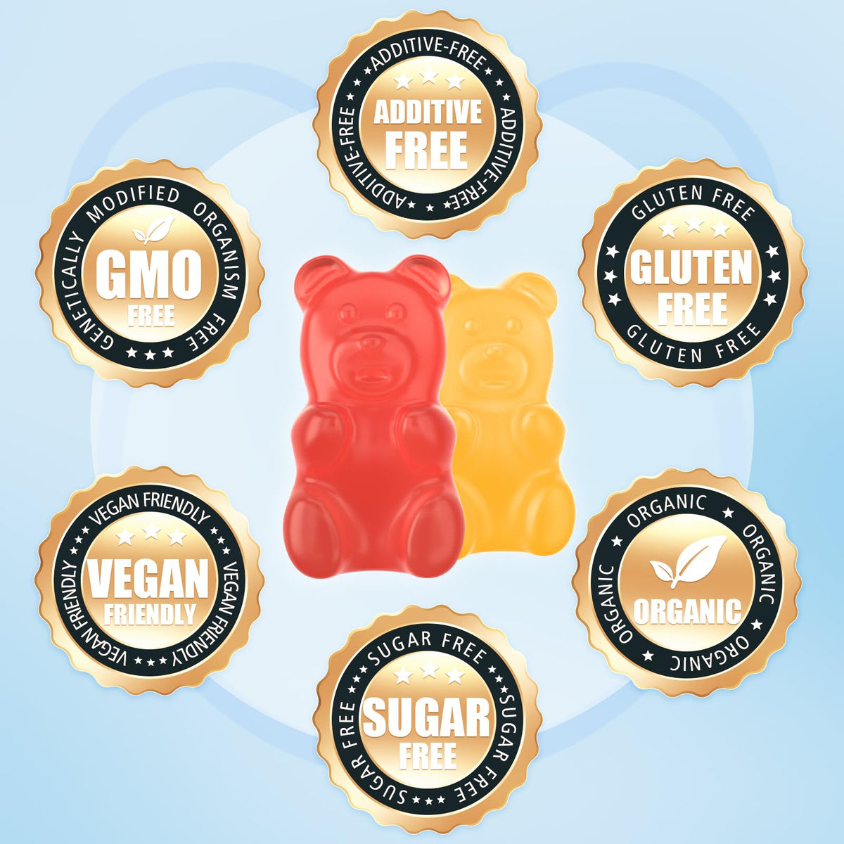 softbear Potassium Gummies in a hand