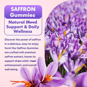 softbear Saffron Gummies ingredients list on packaging