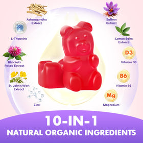softbear Saffron Gummies showing gummy texture