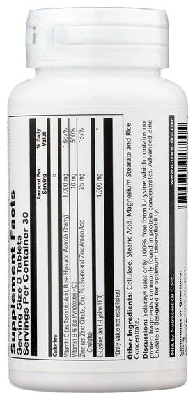 SOLARAY L Lysine supplement in a lifestyle setting