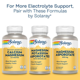 SOLARAY Potassium Asporotate Chelated Supplement with measuring spoon for dosage