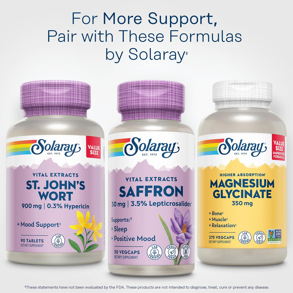 SOLARAY Saffron Extract 30 VegCaps in a lifestyle setting