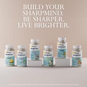 SOLARAY SharpMind Memory Formula capsules in a hand