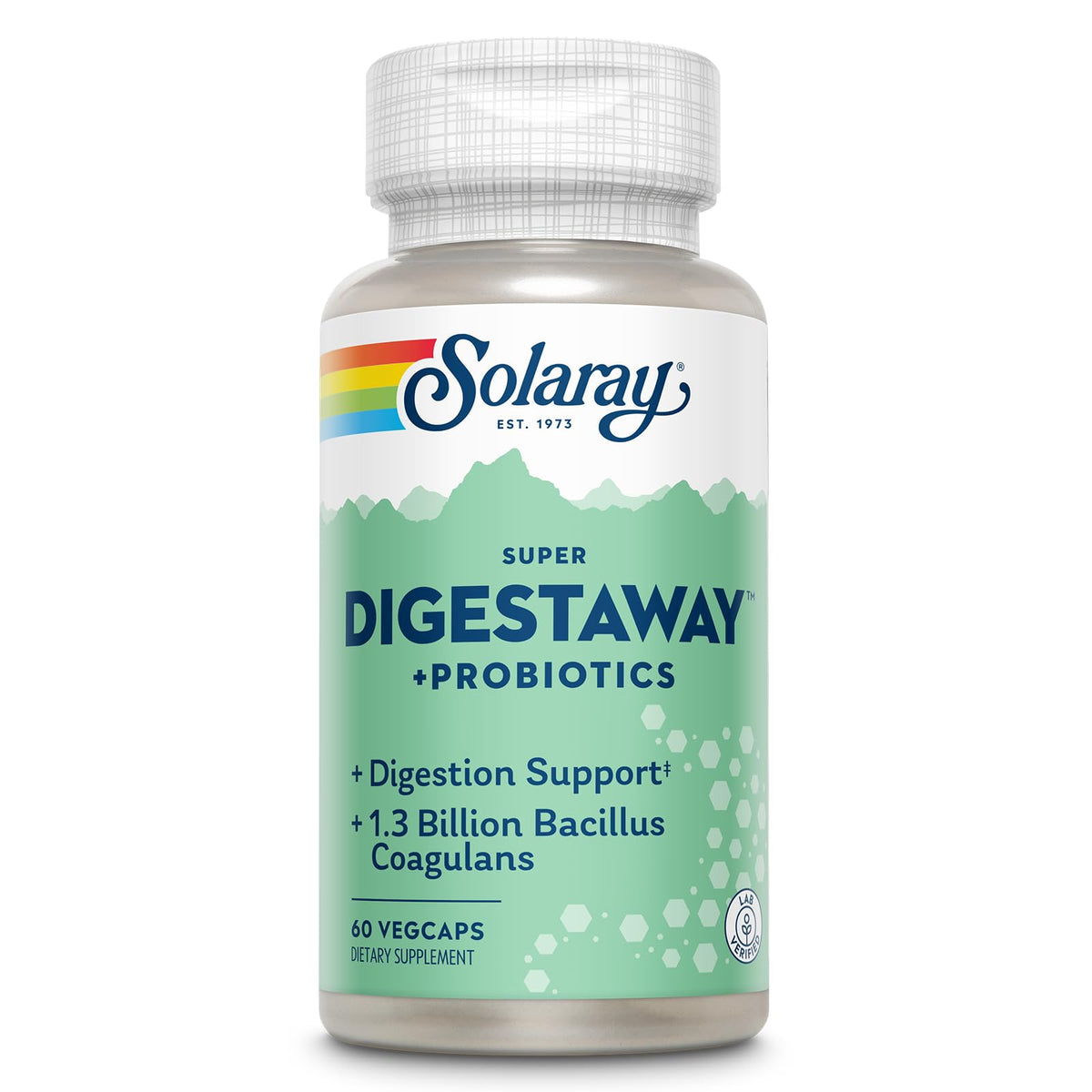 SOLARAY Super daily Plus Probiotics 60 VegCaps front view