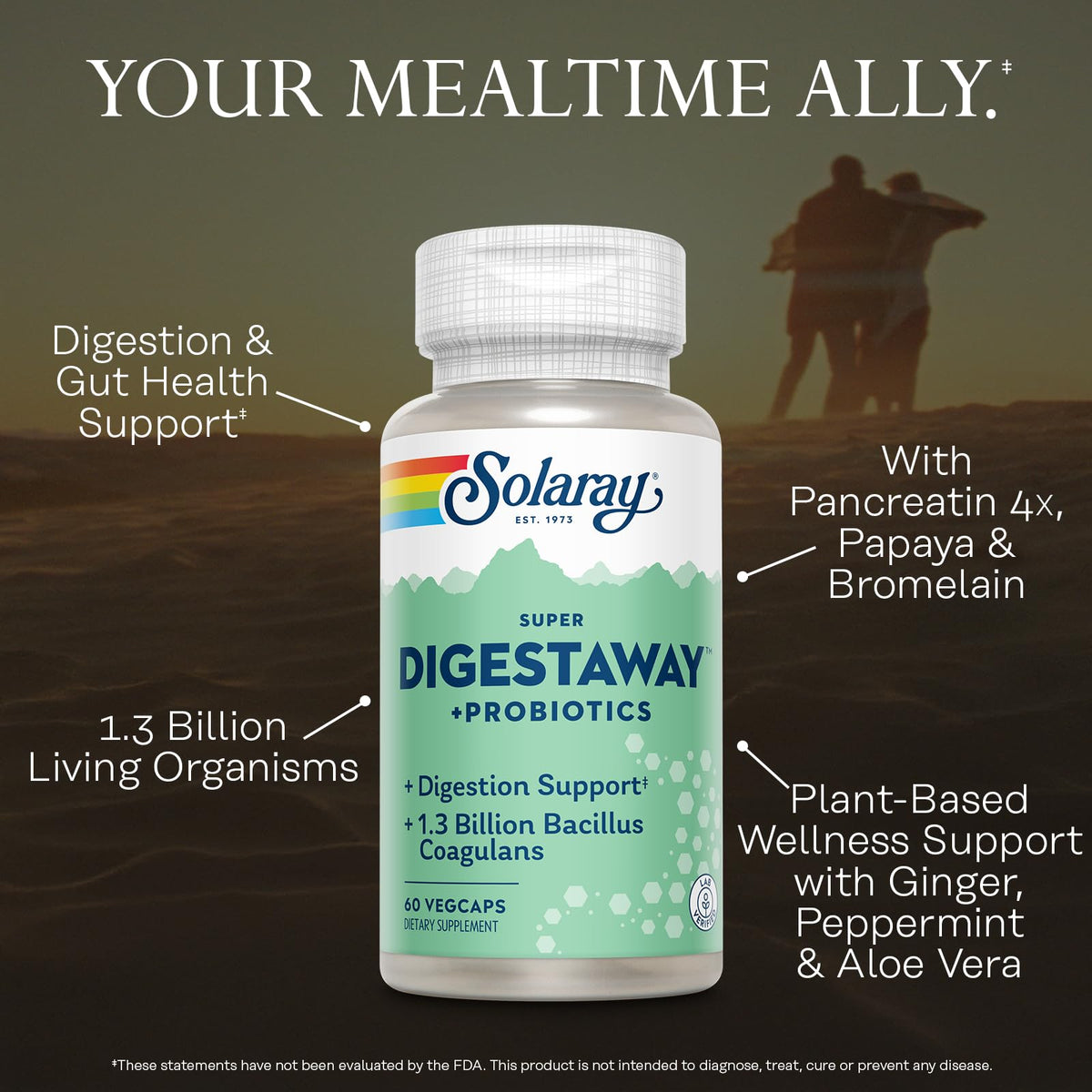 SOLARAY Super daily Plus Probiotics VegCaps close-up