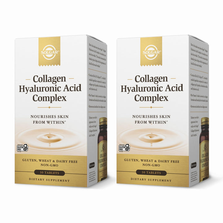 Solgar Collagen Hyaluronic Acid Complex 60 tablets front view