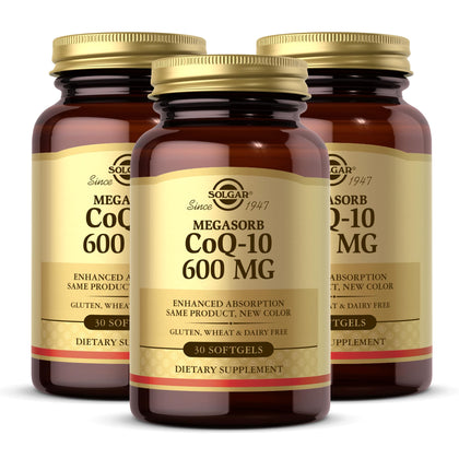 Solgar Megasorb CoQ-10 600 mg Softgels front view
