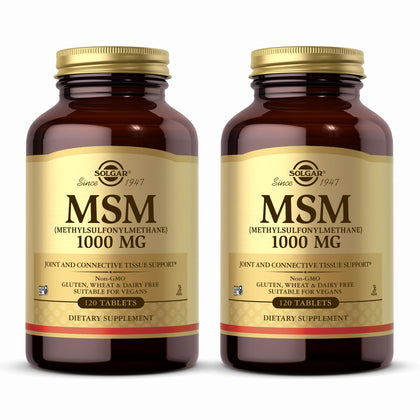 Solgar MSM 1000 mg 240 Tablets front view