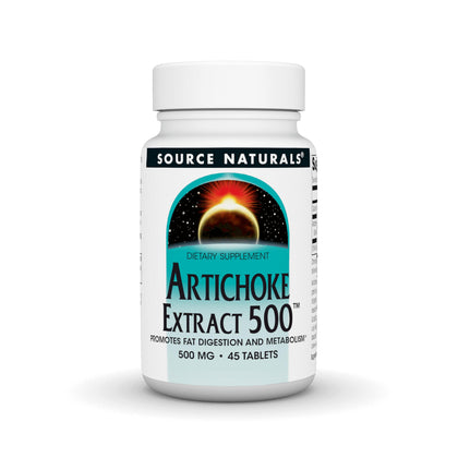 Source Naturals Artichoke Extract 500 mg front view of packaging