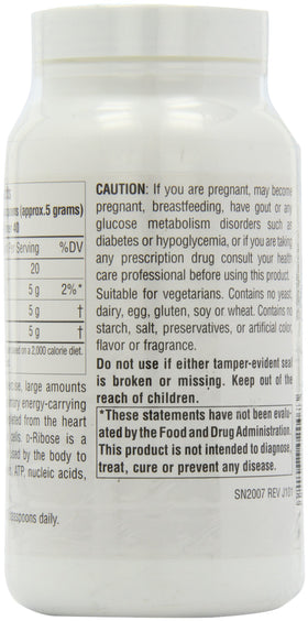 Source Naturals D-Ribose Powder 200 Grams serving suggestion