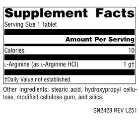 Source Naturals L-Arginine 1000 mg 200 Tablets side view
