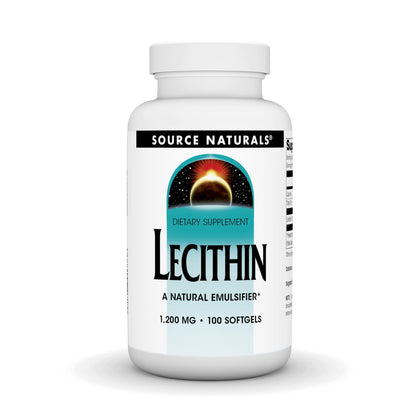 Source Naturals Lecithin 1200 mg Softgels front view