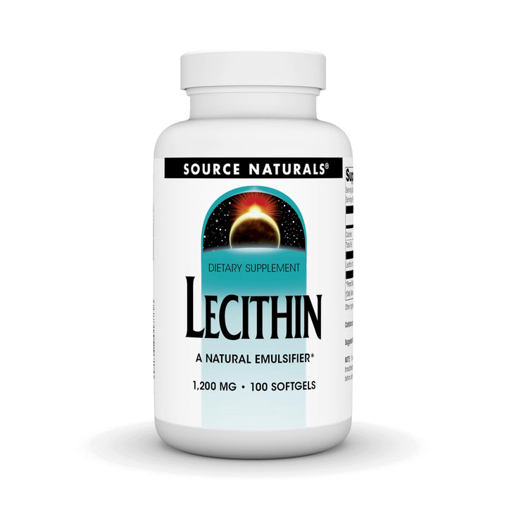 Source Naturals Lecithin 1200 mg Softgels front view