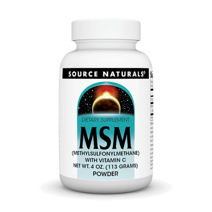 Source Naturals MSM Powder front view with packaging
