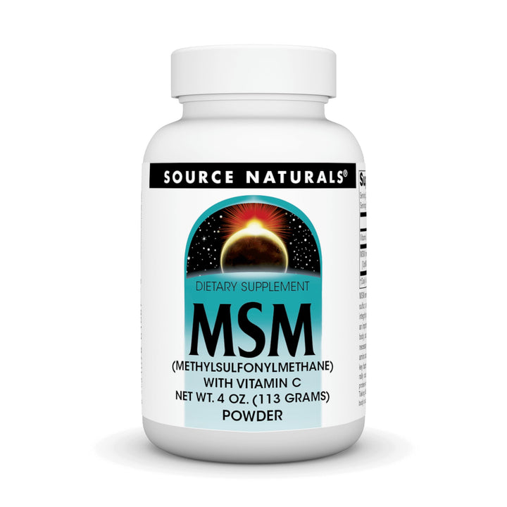 Source Naturals MSM Powder front view with packaging