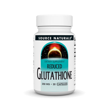 Source Naturals Reduced Glutathione 250 mg 30 Capsules front view