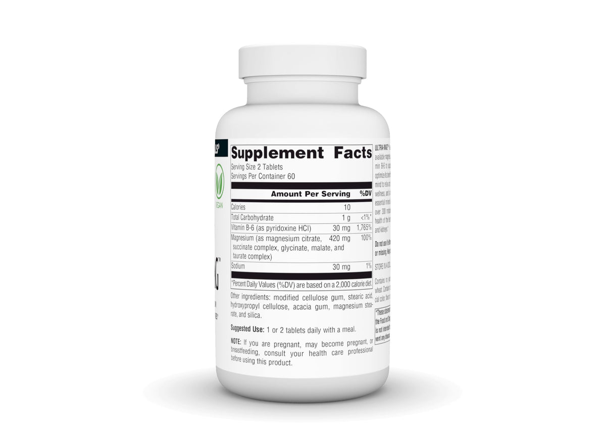 Source Naturals Ultra-Mag 120 Vegan Tablets bottle with label
