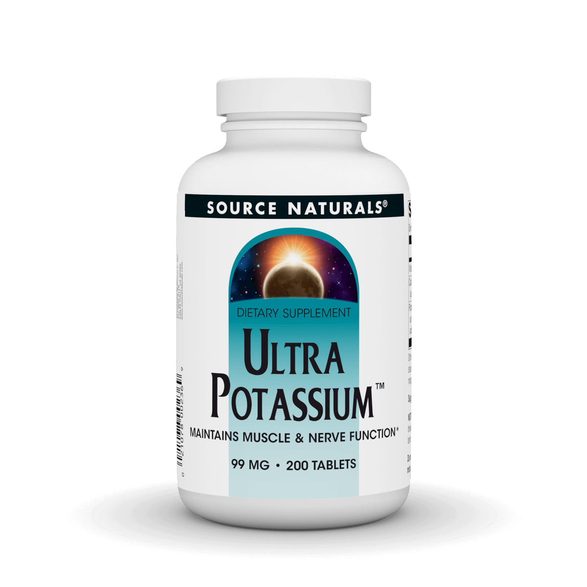 Source Naturals Ultra Potassium 99 mg 200 Tablets front view