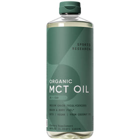 Sports Research Organic Coconut MCT Oil 40oz bottle front view