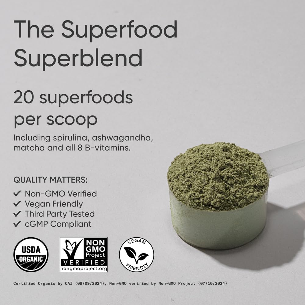 Sports Research Organic Greens Superfood Powder 11.6oz Pineapple Coconut packaging