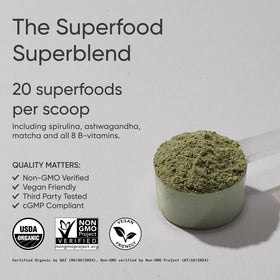 Sports Research Organic Greens Superfood Powder 11.6oz Pineapple Coconut packaging