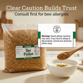 Stakich Bee Pollen Granules granules close-up