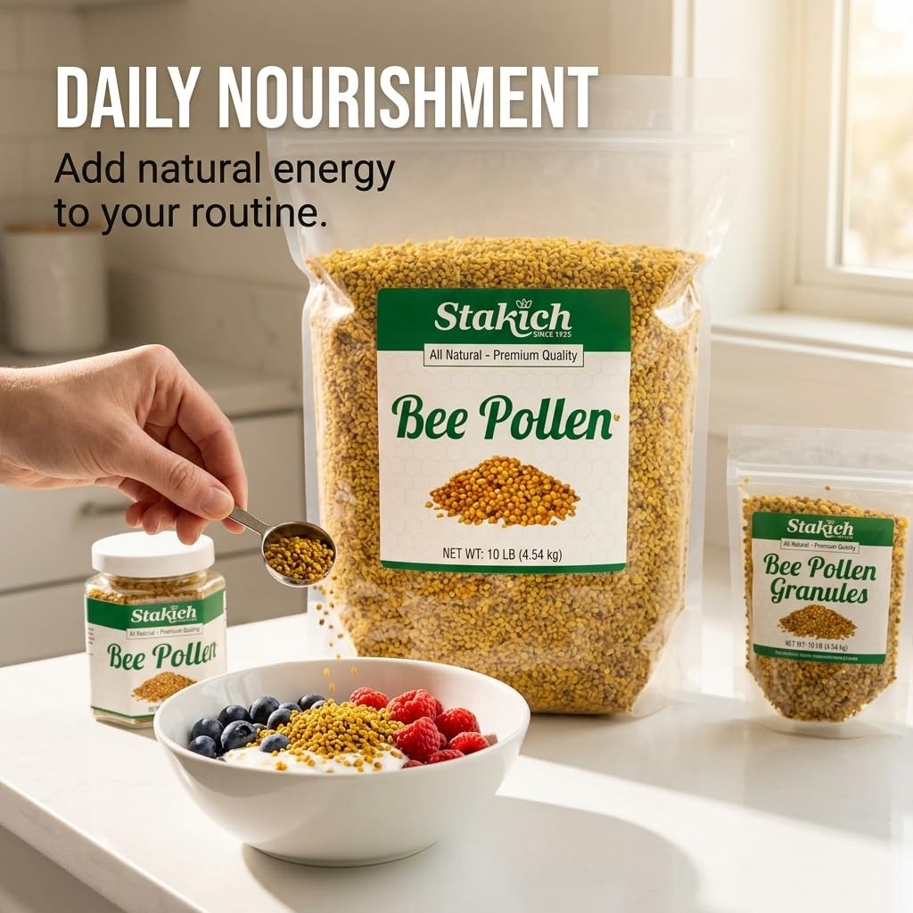 Stakich Bee Pollen Granules nutritional information