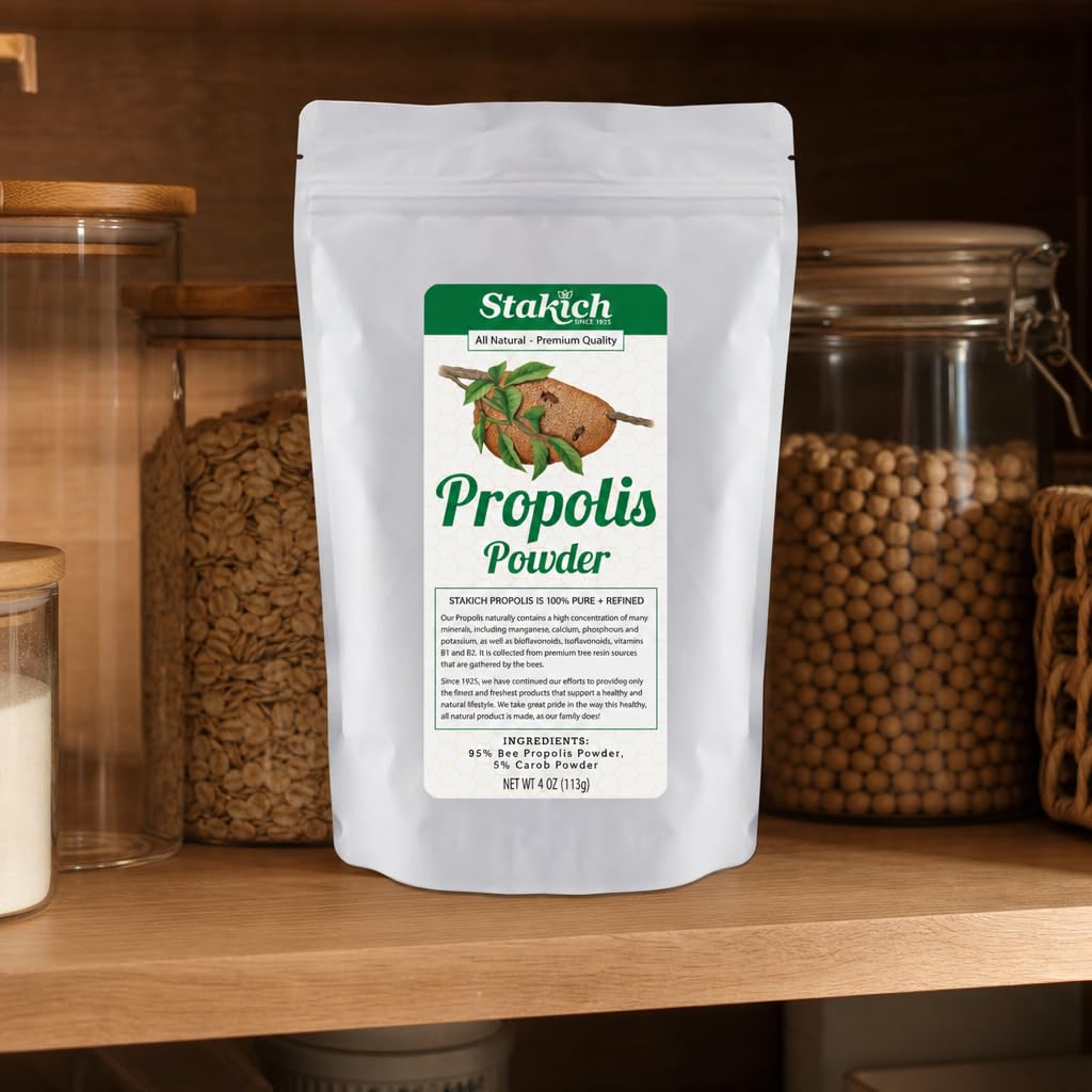 Stakich Bee Propolis Powder mixed in smoothie
