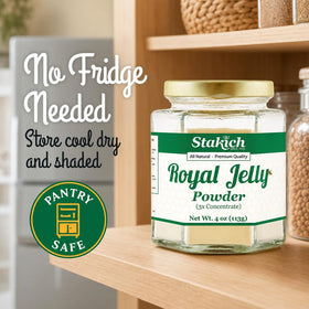 Stakich Royal Jelly Powder 3X Concentrate in a smoothie