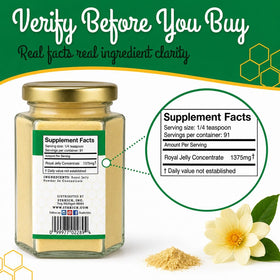 Stakich Royal Jelly Powder 3X Concentrate in yogurt