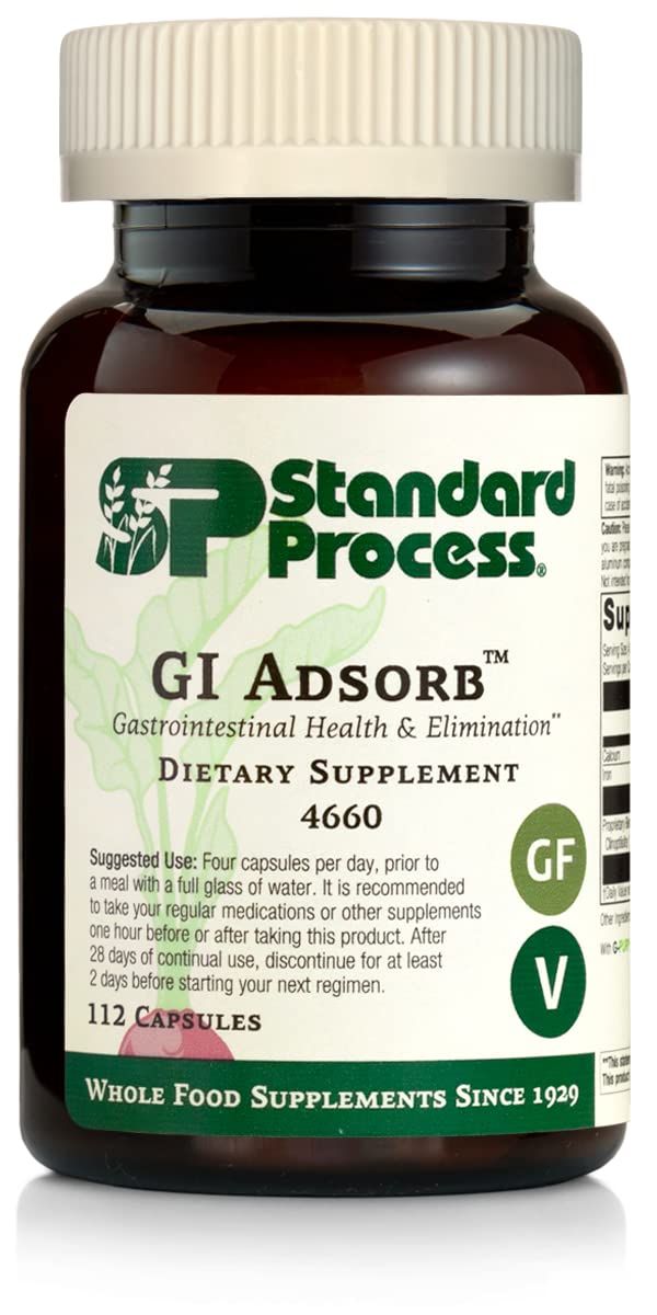 Standard Process GI Adsorb 112 capsules front view