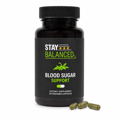 StayBalanced Blood Sugar Complex Supplement 60 Count front view